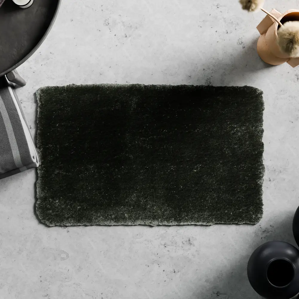 Коврик для ванной Lemer Simaxis Taiga 50x80 см цвет зеленый STLM-2060595