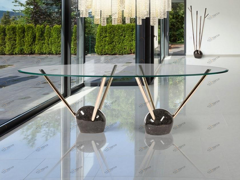 VGnewtrend Овальный стеклянный стол  7511949.96 