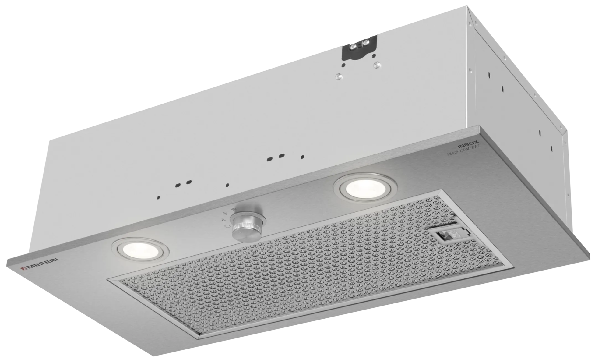 9270652 Вытяжка полновстраиваемая Meferi INBOX60IX PUSH COMFORT серебристый STDN-0072263 - Вид №2