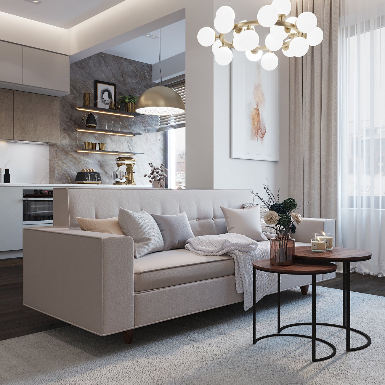 Подвесная люстра Ideal Lux Copernico SP12 Nero IDEAL LUX ДИЗАЙНЕРСКИЕ, COPERNICO 312797 Белый  - Вид №4