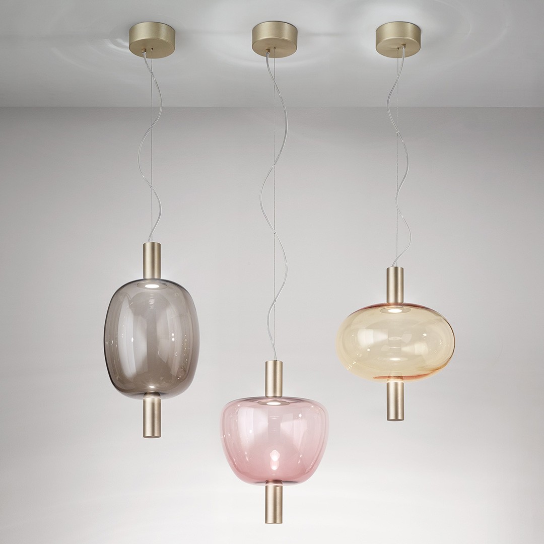 Vistosi RIFLESSO SP 3 AM/TR ottone подвесной светильник 118781 - Вид №3