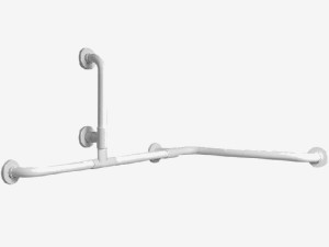 Оцинкованная стальная угловая фиксированная ручка для ванной комнаты