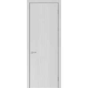 Дверь межкомнатная глухая Вилия 80x230 см эмаль цвет серый с замком и без петель 89464673 STLM-2147941