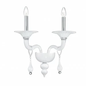 Бра Ideal Lux Miramare AP2 IDEAL LUX СВЕЧА 077692 Белый
