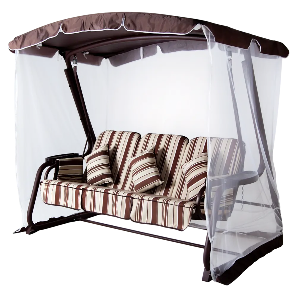 Качели садовые Emmi 3-х местные шоколадный Santreyd Качели садовые 3-х местные STLM-2193499 - Вид №1