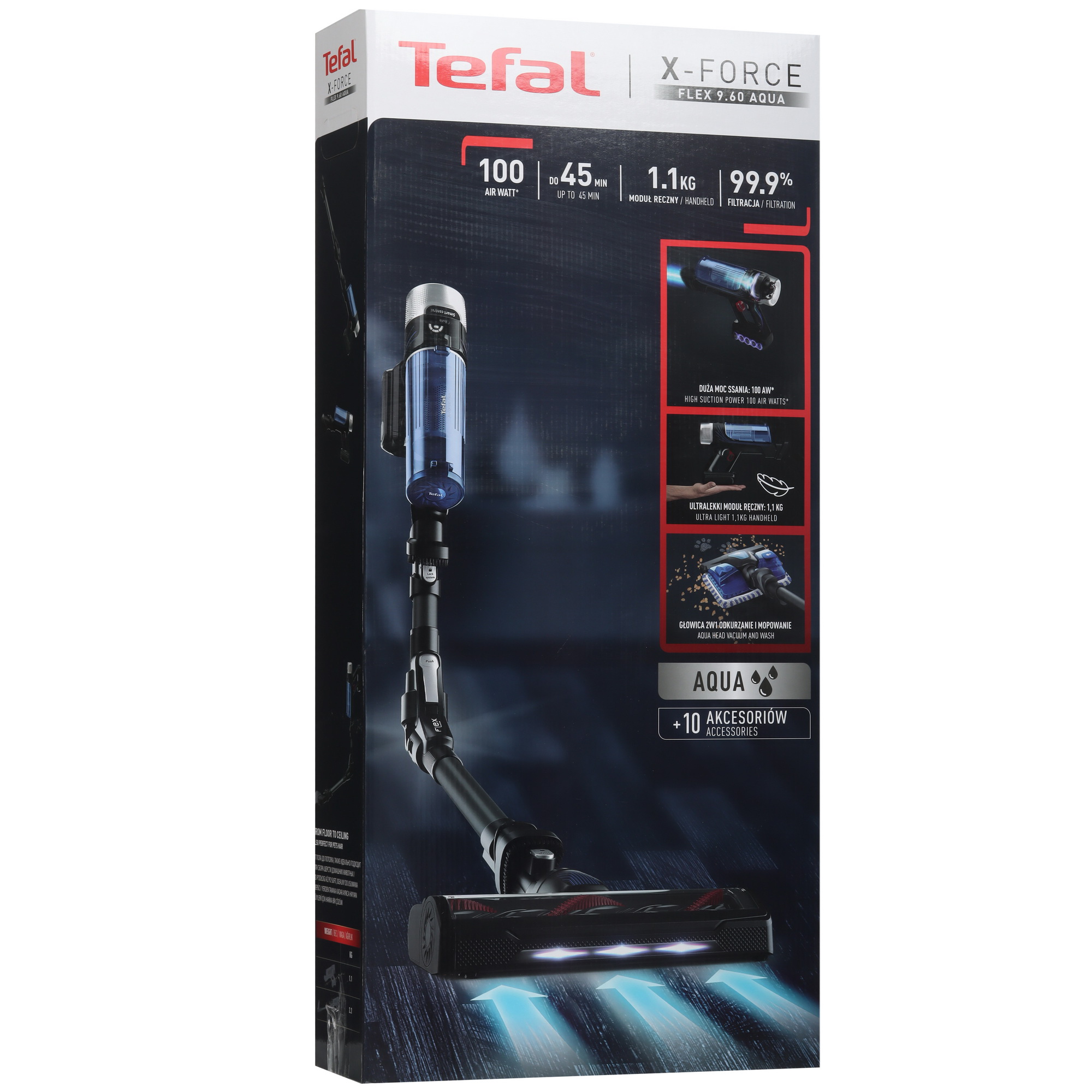 5467882 Пылесос  вертикальный  Tefal X-Force Flex 9.60 Aqua TY20C7WO  черный STDN-0132876 - Вид №22