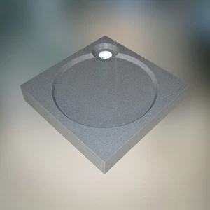 Душевой поддон 100X100X16 СМ Q-СЕРЫЙ GUTEWETTER