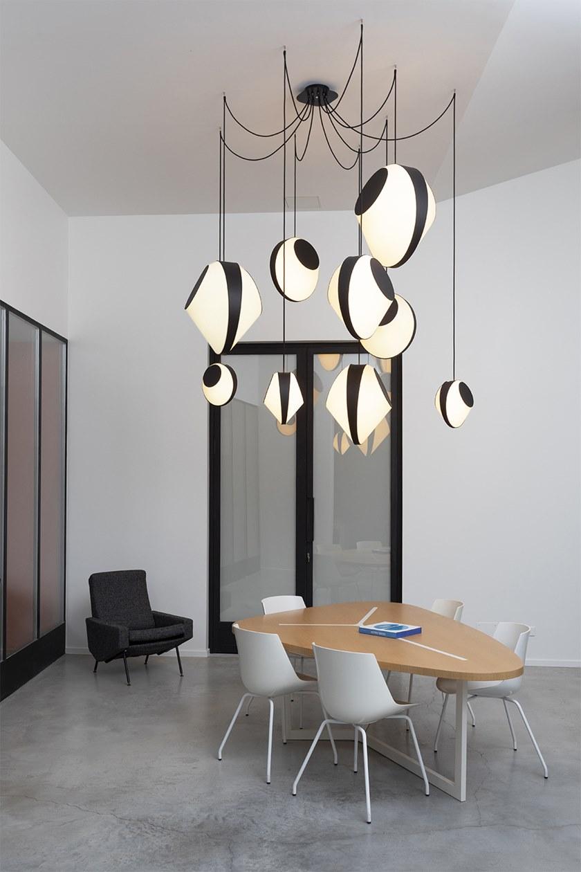 designheure Светодиодный подвесной светильник из ткани Reef sun-id-1345138 - Вид №3