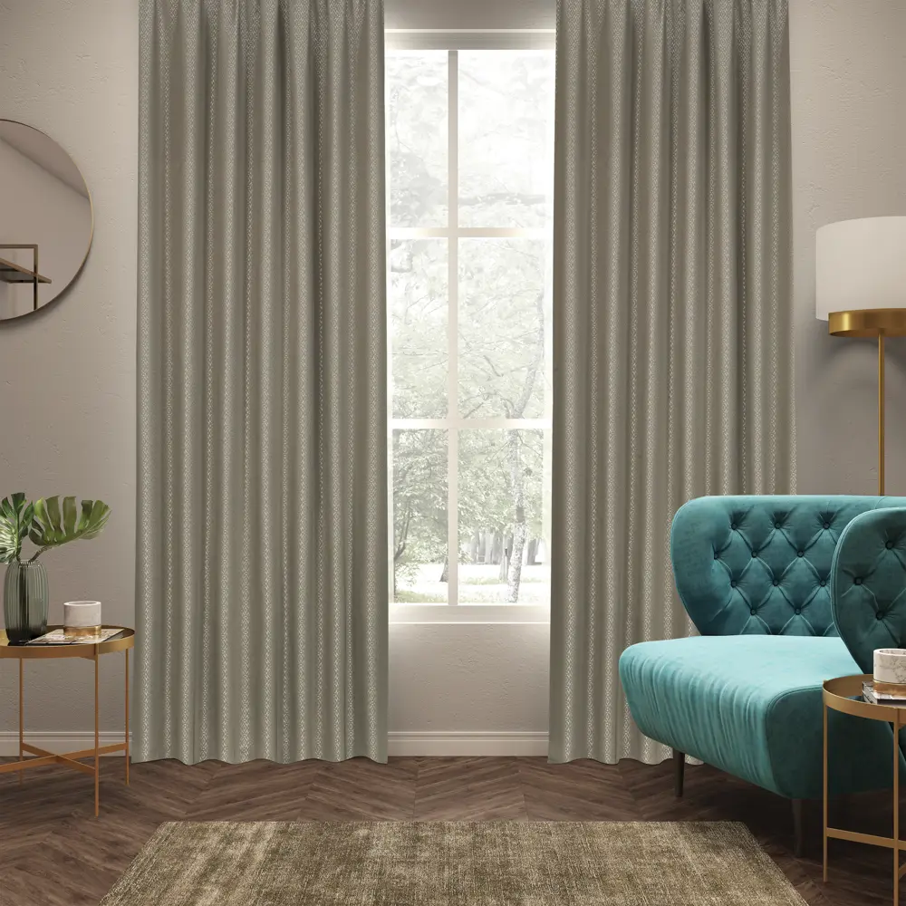 Штора на ленте Lenzo 200x280 см цвет светло-бежевый 82486321 STLM-2050614 INSPIRE  - Вид №4