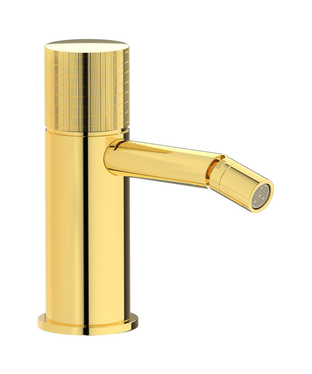 Смеситель для биде на 1 отверстие в комплекте с донным клапаном. WE ARE IB ga220oo Gold Gatsby
