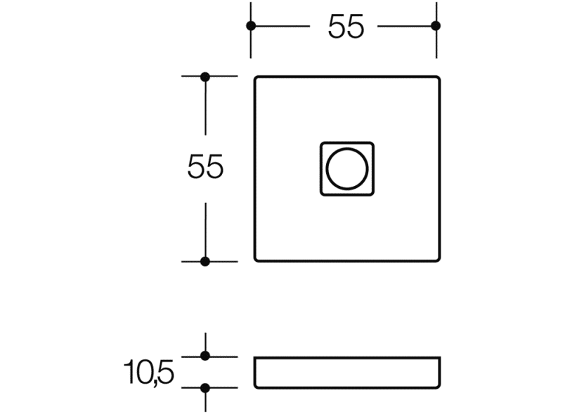 307.20SXAHKN ручка-розетка (h-технология) HEWI System 100 | Edelstahl  - Вид №2