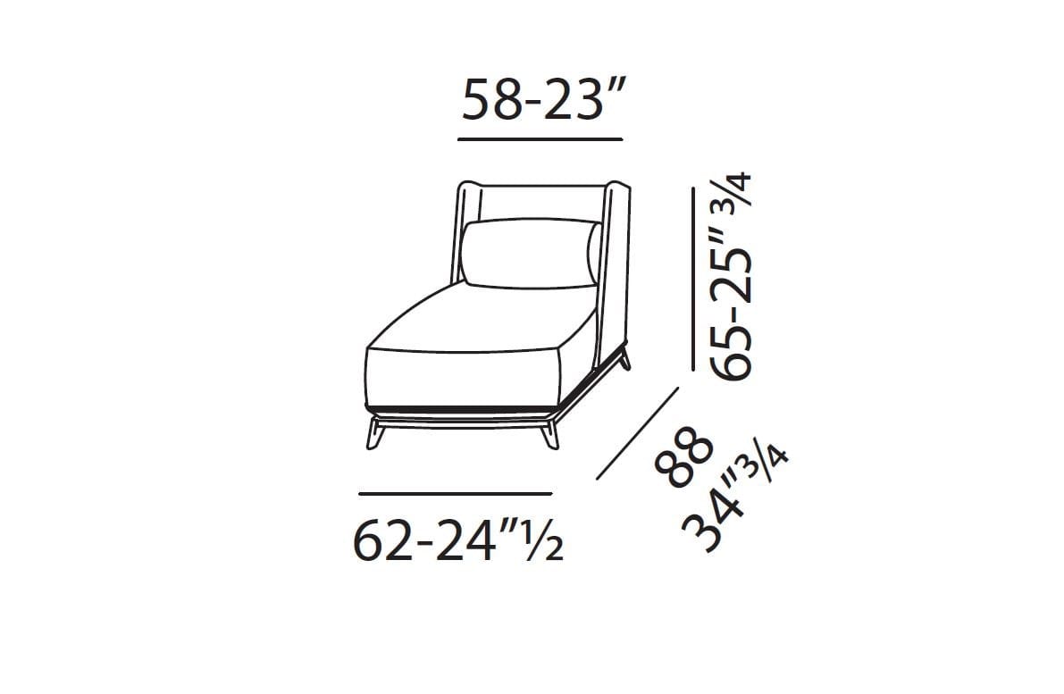 Мягкое кресло из кожи или ткани Vibieffe 430 работа ARCH-00092386 - Вид №5