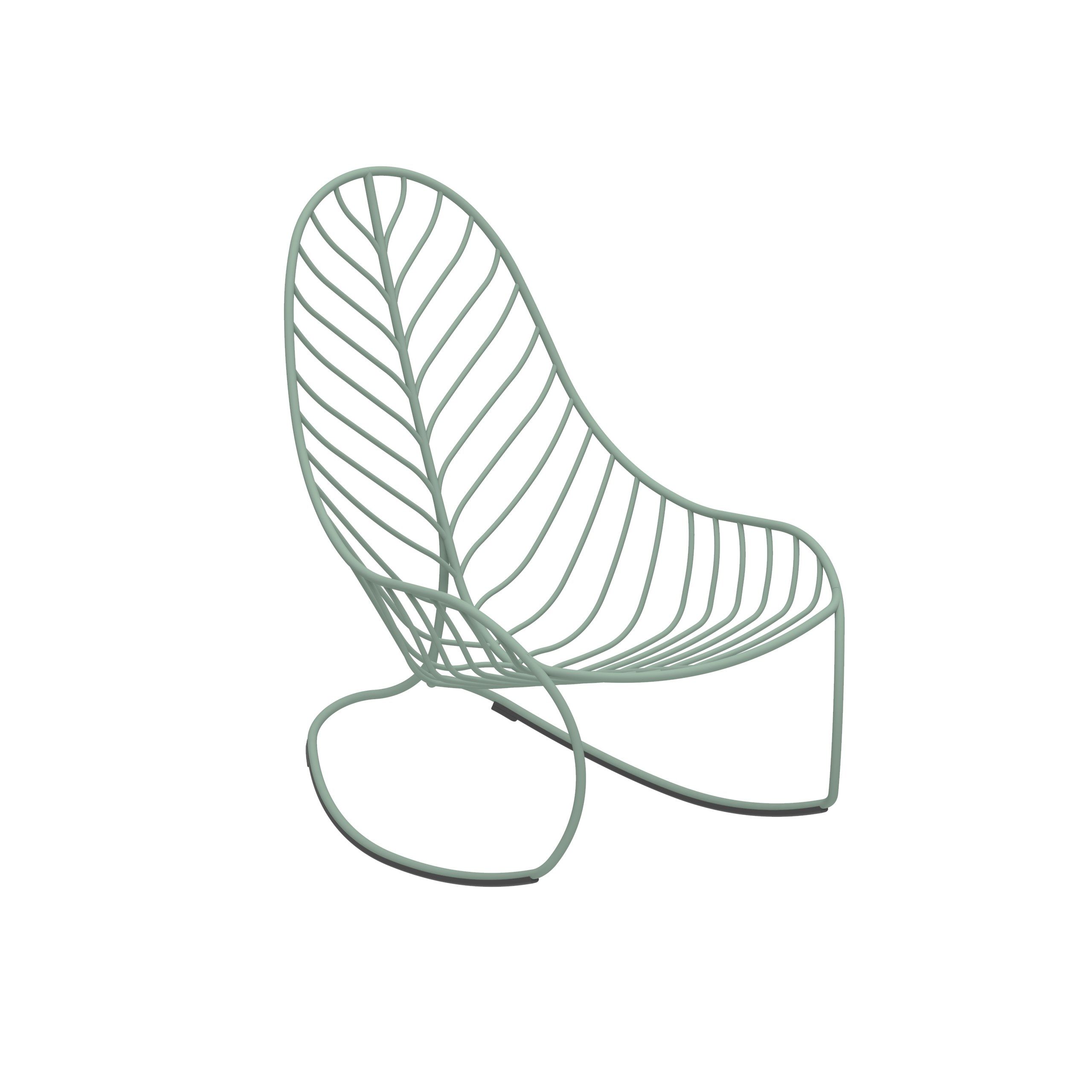 Кресло-качалка из нержавеющей стали Royal Botania Folia ARCH-00024823 - Вид №6