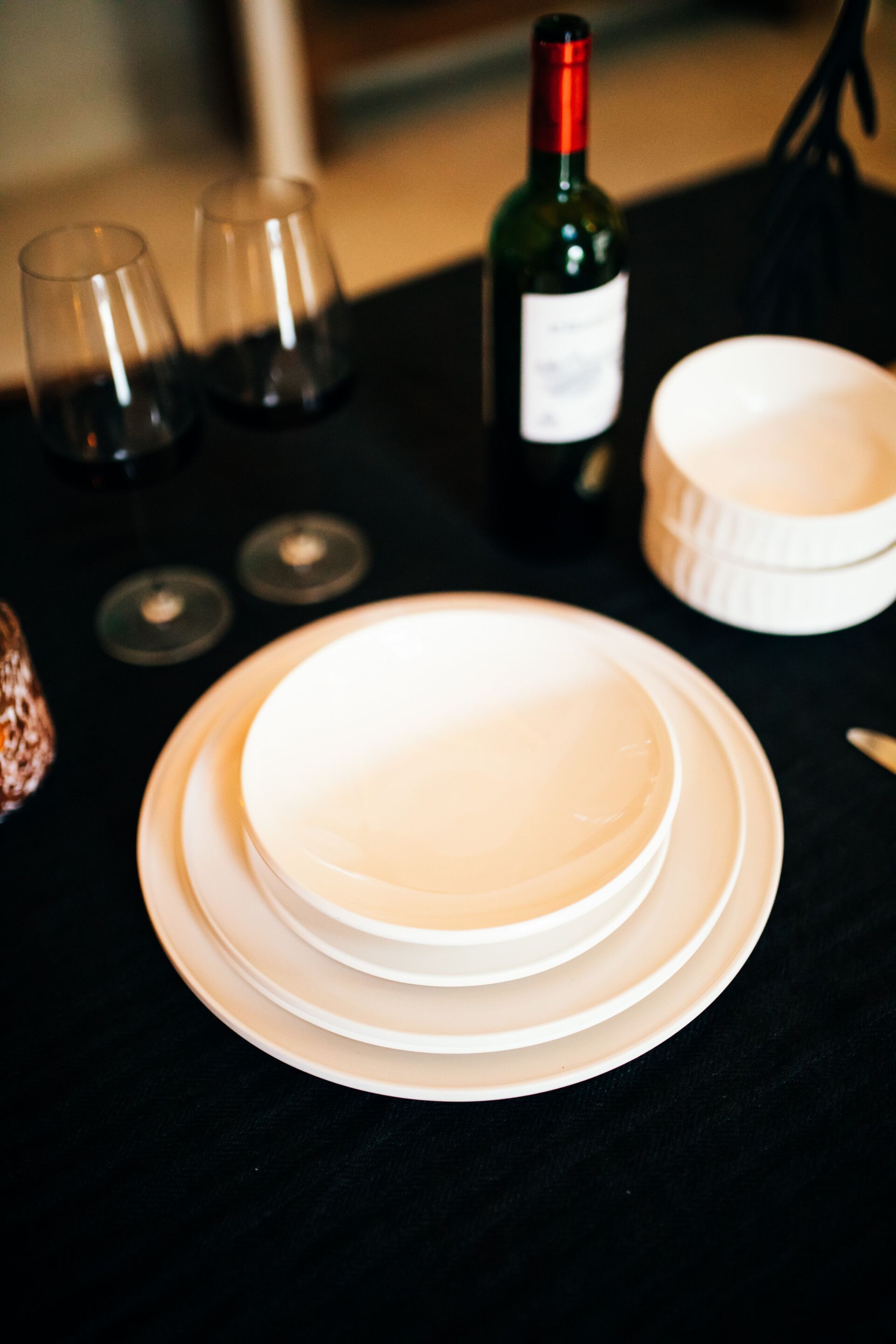 Магниевый фарфор плоская круглая сервировочная тарелка POMAX легкий ARCH-00085552 - Вид №5