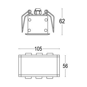 Алюминиевый прямоугольный светодиодный светильник Ghidini Lighting Edge ARCH-00106234 - Вид №3