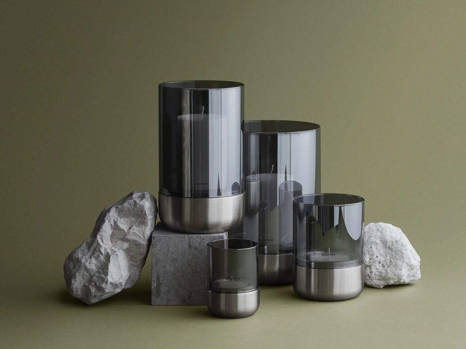 Стальные и стеклянные подсвечники blomus CALMA L ARCH-00084200 - Вид №15