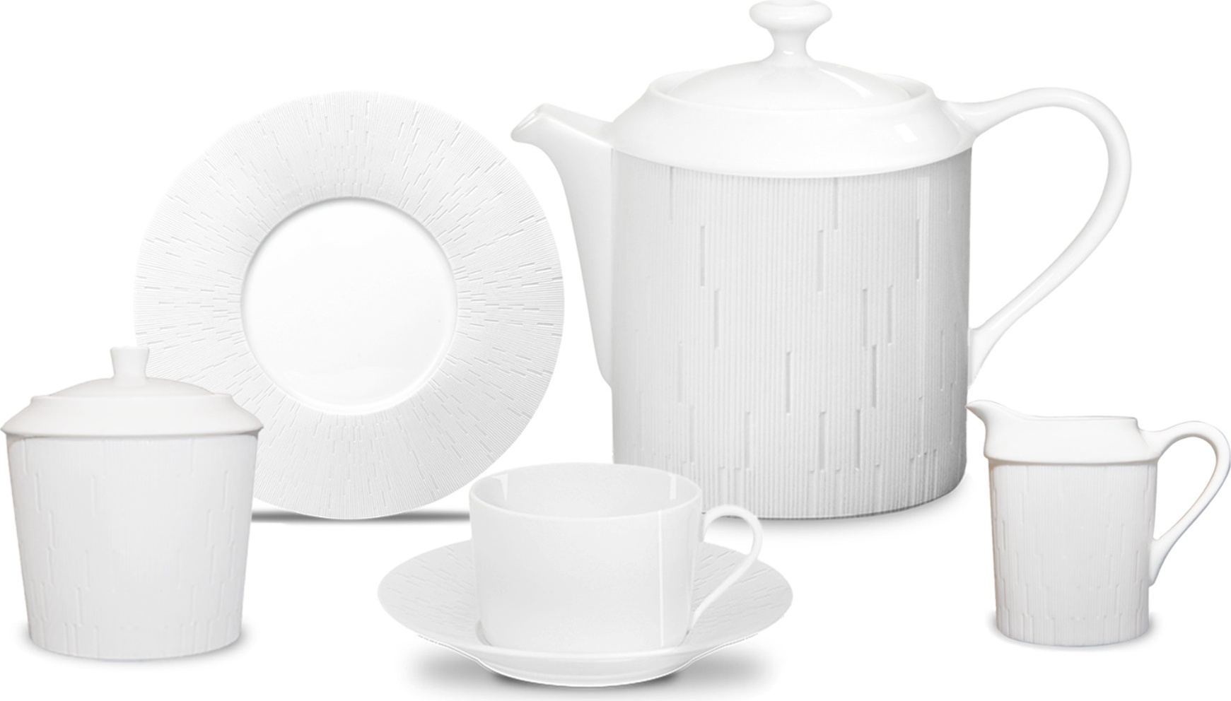 10674413 Haviland Сервиз чайный Haviland Инфини Бриллиант на 6 персон 21 предмет, фарфор Фарфор 