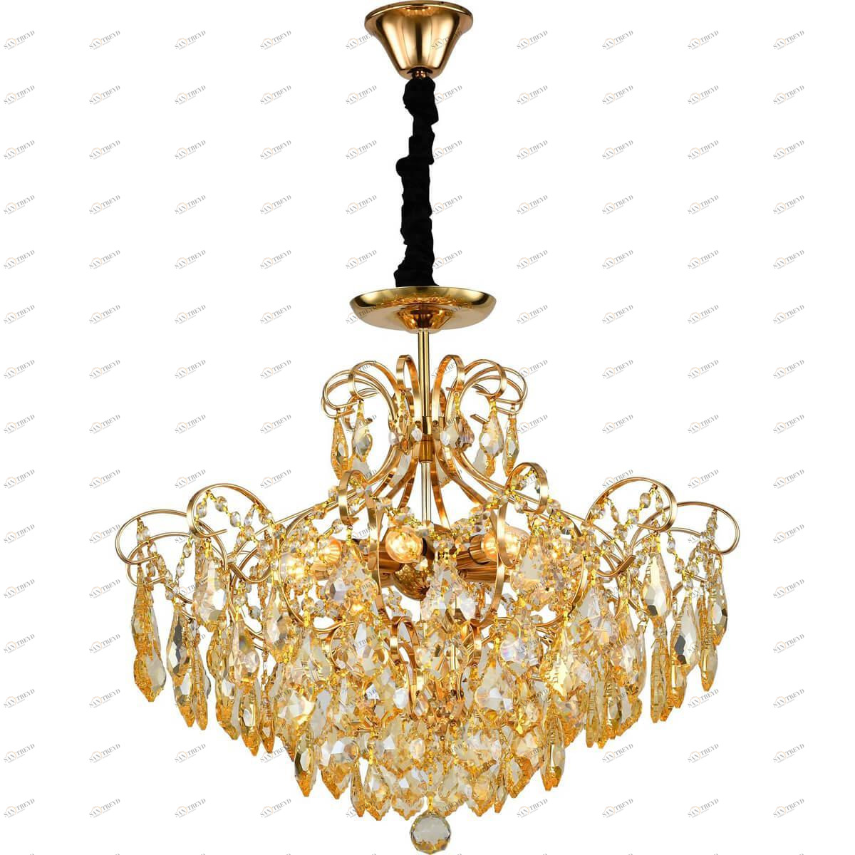 Подвесная люстра Stilfort Carmen 1036/03/08P STILFORT ДИЗАЙНЕРСКИЕ, CARMEN 00-3888493 Золото;прозрачный 