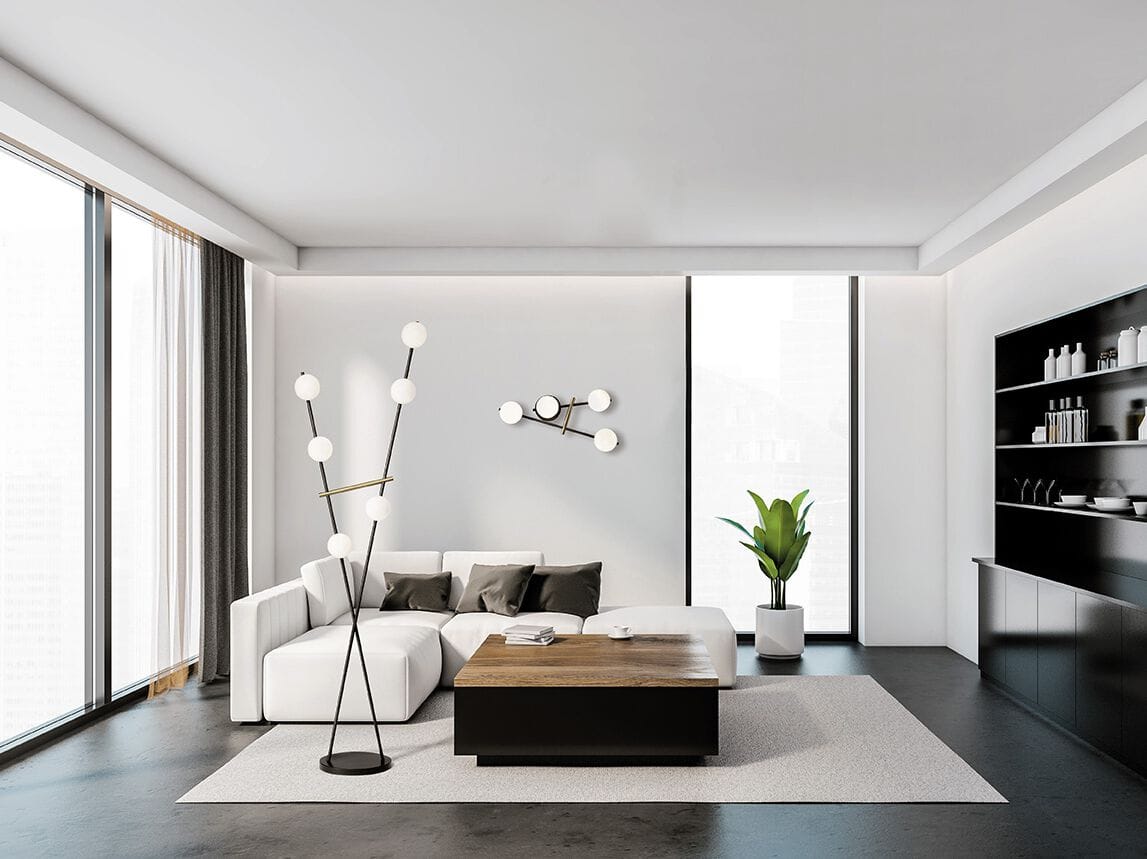 Металлический светодиодный торшер с диммером Miloox Kika ARCH-00127722 - Вид №2