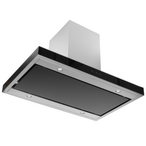 1147161 Вытяжка островная Akpo WK-9 Isla Feniks glass черный/черный