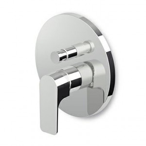 ZWN096 - R97800 Встраиваемый однорычажный смеситель для ванны и душа с переключателем, для универсального встраиваемого корпуса Zetasystem R97800. <br> Картридж с ограничителем расхода и температуры. Zucchetti Wind