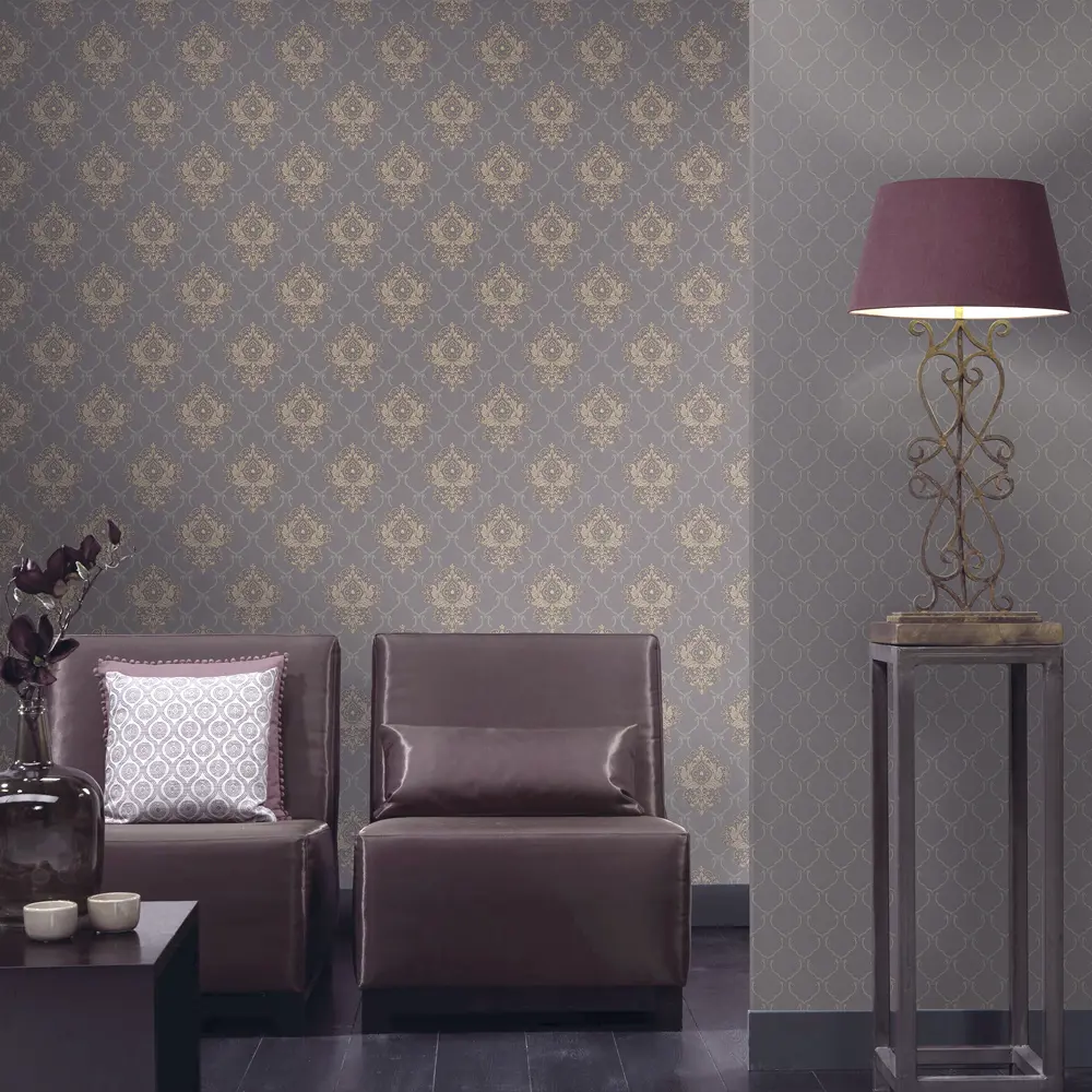 Обои флизелиновые Erismann Violetta серые ЭР3784-6 1.06 м STLM-2119832 - Вид №2