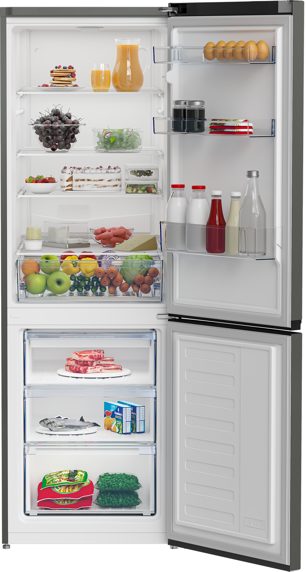 9169290 Холодильник с морозильником   Beko B1RCSK362G серый STDN-0005424 - Вид №1