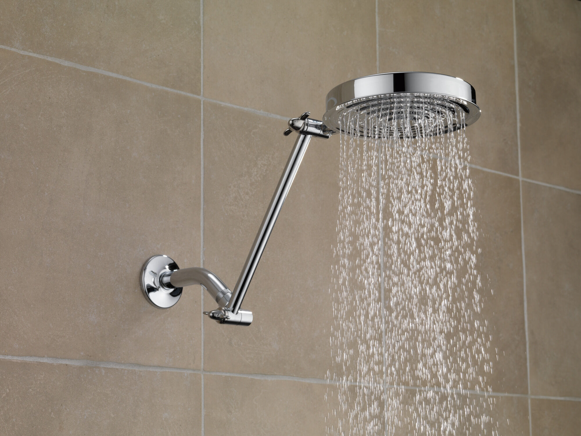 52687-PK Душевая лейка Raincan с одной регулировкой и регулируемым рычагом Delta Faucet Universal Showering Хром  - Вид №1