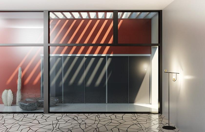 De Rosso Гардеробная со сверхлегкими раздвижными дверцами на заказ Aliante system sun-id-1402329 - Вид №19