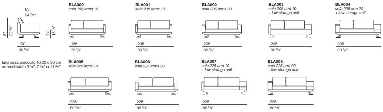 Bodema 3-х местный кожаный диван Blake sun-id-1477611 - Вид №4