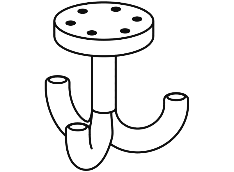 477.90D050 Тройной крючок Active+ HEWI System 111 | Polyamid  - Вид №2