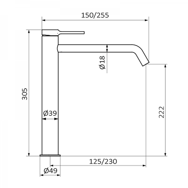 Смеситель для раковины TIME GRB MIXERS 47513471 - Вид №1