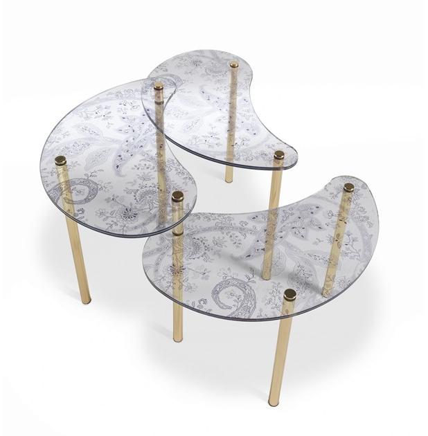 ETRO Home Interiors Журнальный столик из латуни и стекла  E.kri.231.b  - Вид №3