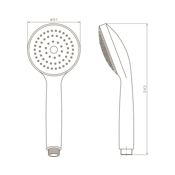 AGD 20.1133 P  Лейка для душа  ARGO kran agd201133p - Вид №1