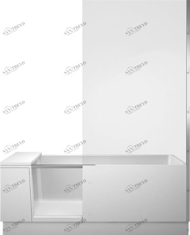700404..0000000 Shower + Bath Ванна Белый Alpin Duravit 