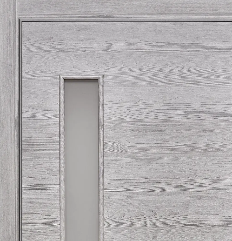 ПРИНЦИП - Межкомнатная дверь с остеклением, ясень серый 70x200 см 87923232