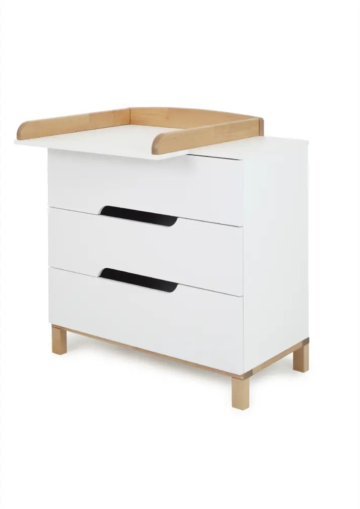 91070639 Комод Mowbaby Lilla 3 ящика 84x44x85 см МДФ цвет белый STLM-0468087