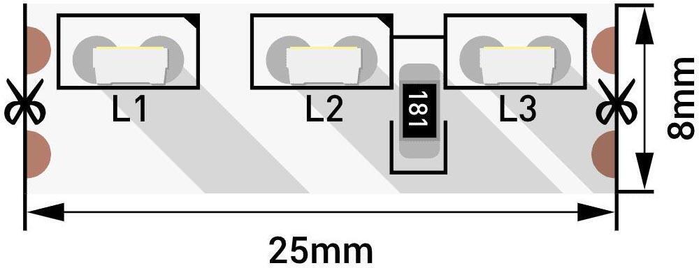 004203 Светодиодная лента 9,6W/m 120LED/m 315SMD холодный белый 5M SWG SWG315120