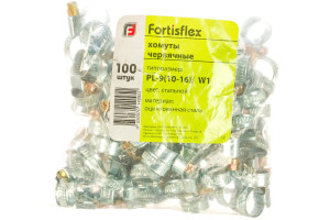 15824876 Червячный хомут PL-9/W1 10-16 мм 68981 FORTISFLEX