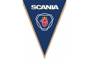 15971187 Треугольный вымпел SCANIA фон синий S05101083 SKYWAY