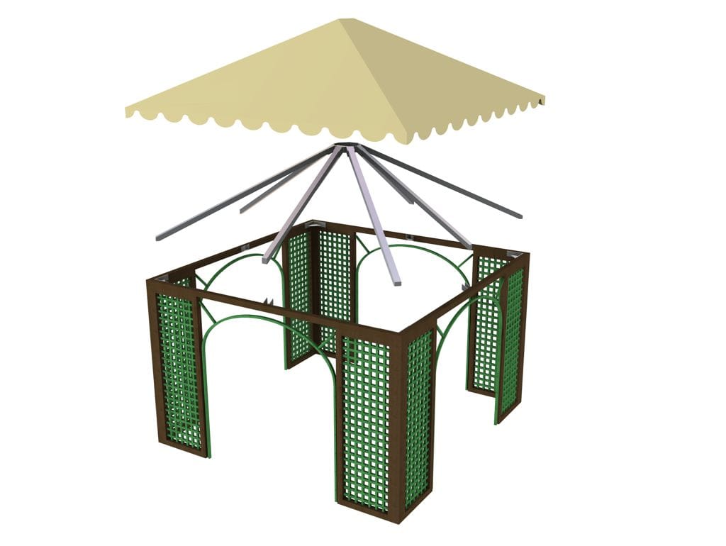 Gazebo in Strongplast e PVC EUROCOMITALIA Arredo Moderno ARCH-00122648 - Вид №1
