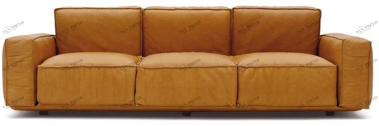 arflex 3-х местный кожаный диван с обивкой Marechiaro xiii sun-id-1509432