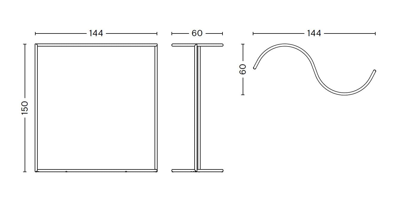 Стальная напольная вешалка с порошковым покрытием Hay COLOUR RACK S ARCH-00071013 - Вид №9
