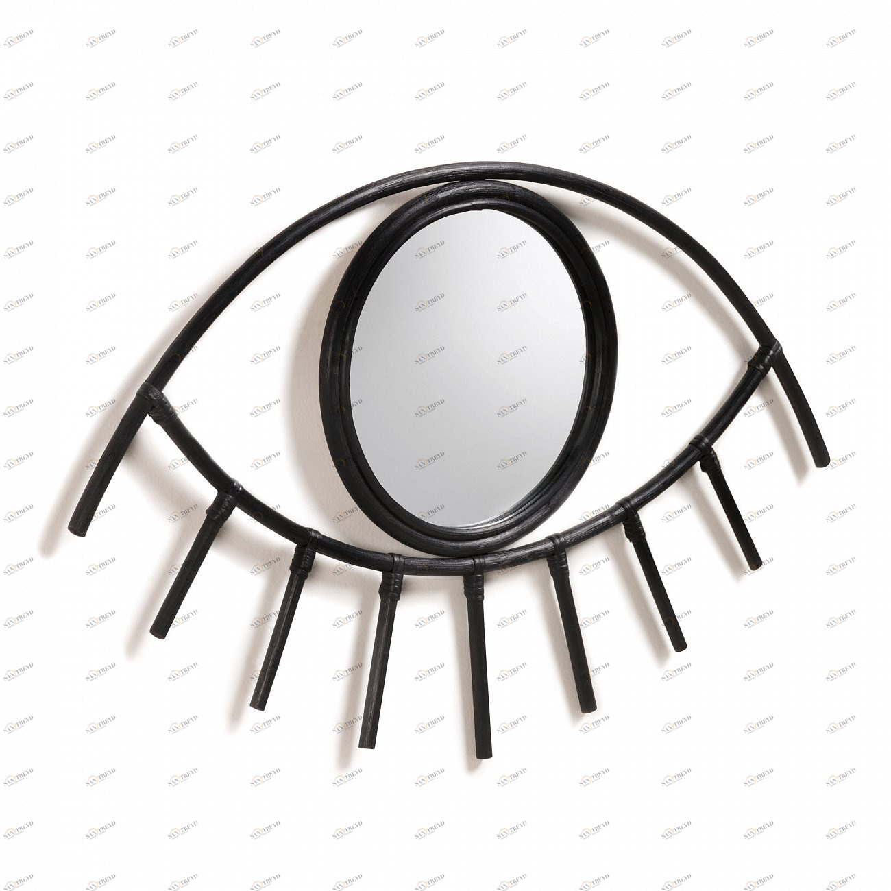 Зеркало в виде глаза настенное черное Maela от La Forma LA FORMA MAELA 342901 Черный 