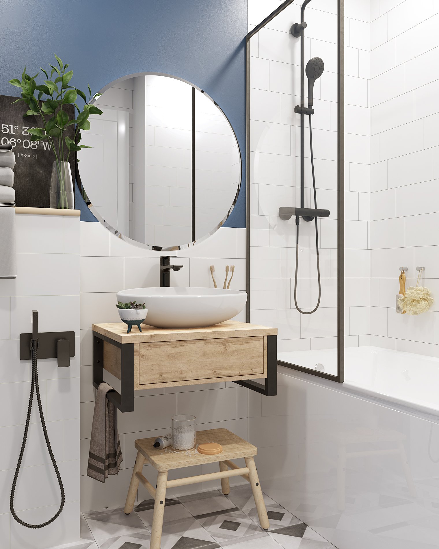 Тумба GRUNGE LOFT 60П 1в.я Дуб Вотан 1 Marka Ц0000001580 - Вид №2