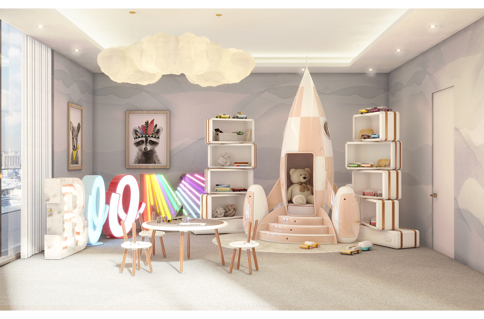 CIST134 Настольная лампа в детскую Буква О Circu  - Вид №6