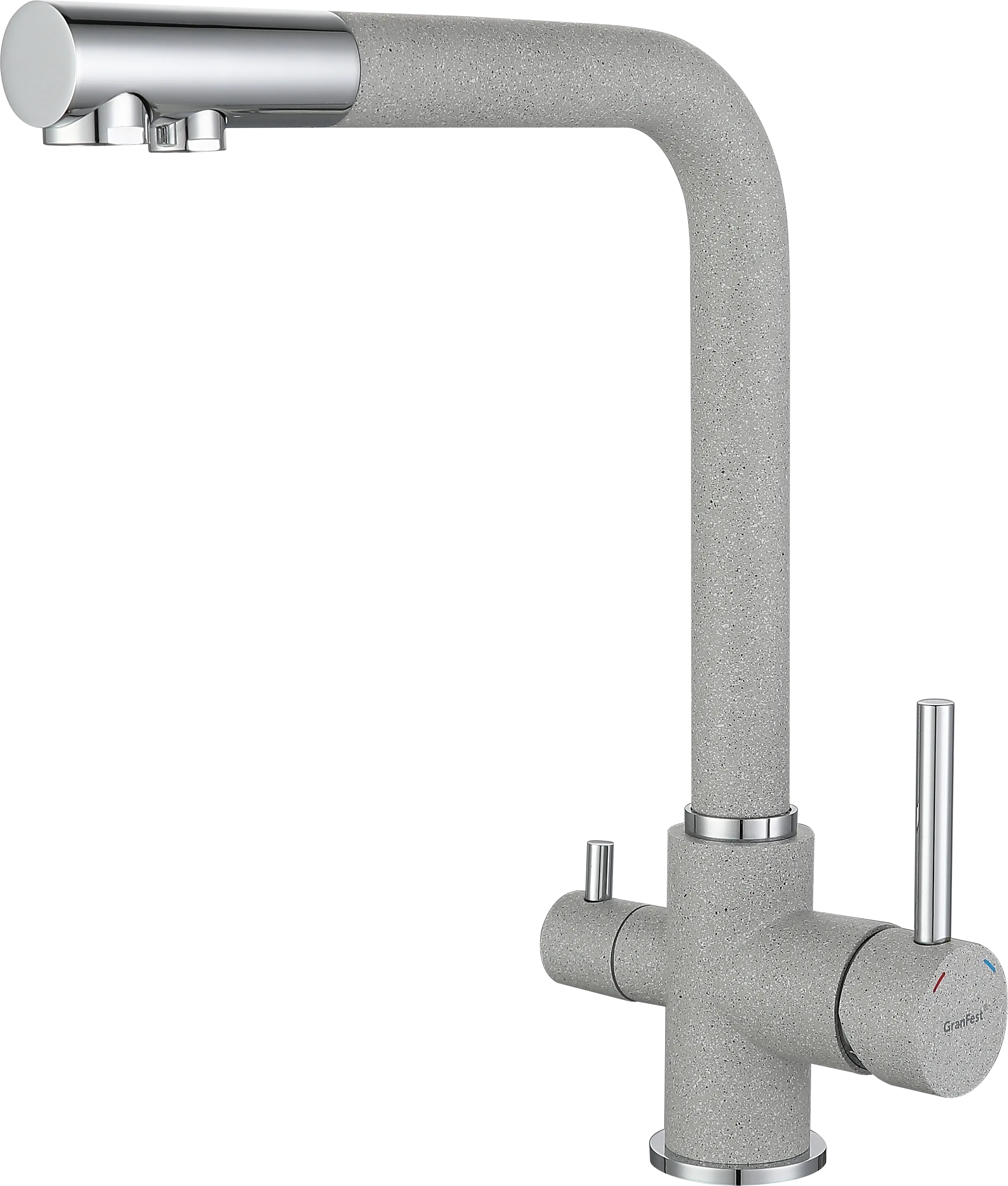 Кухонный смеситель 3611 серый GranFest 