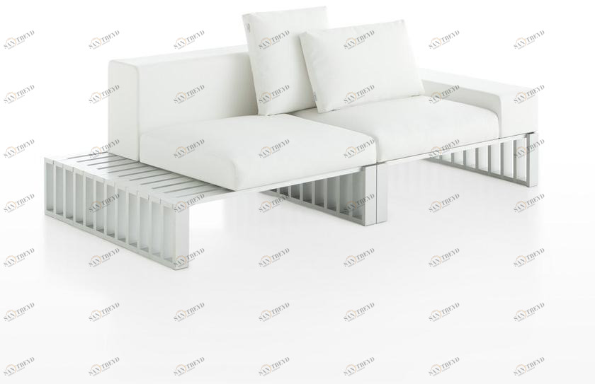 GANDIABLASCO Модульный модульный диван из алюминия Docks sun-id-1511633