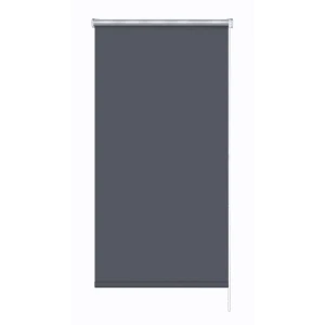 Рулонная штора блэкаут MIAMOZA Silver 50x175 см темно-серая 89407643