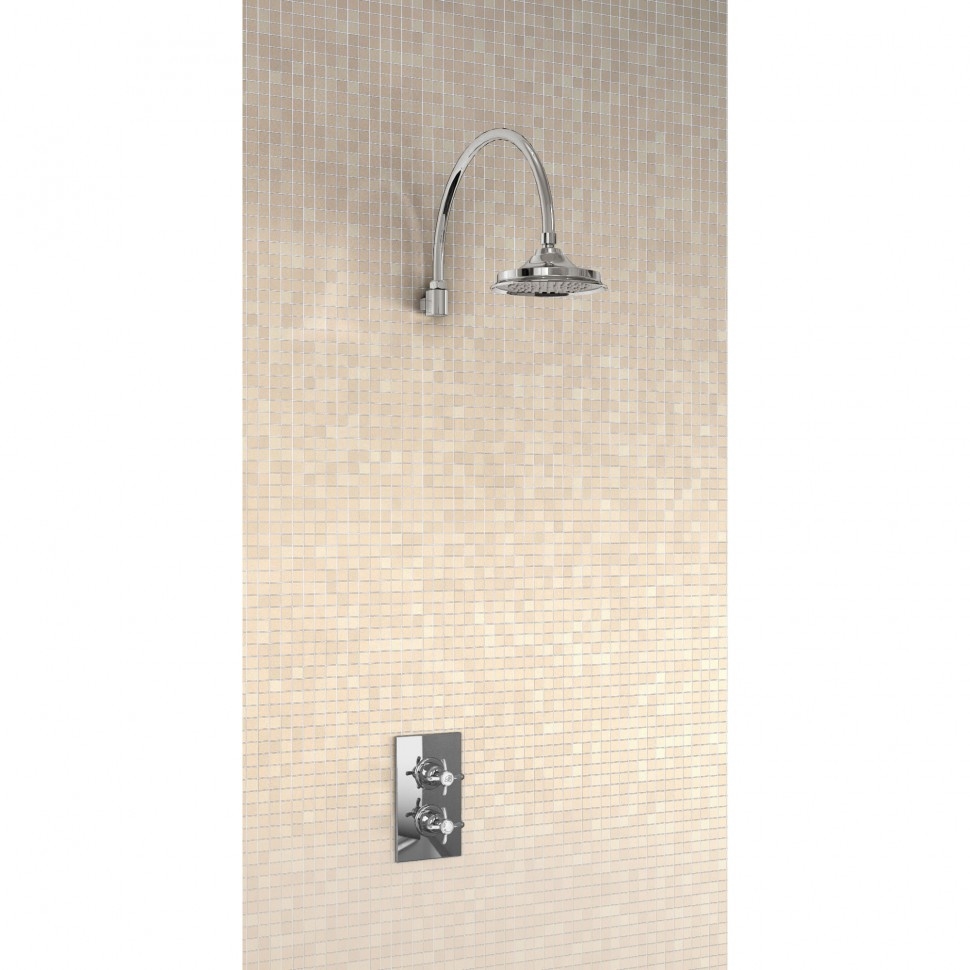 Душевая стойка с встроенным термостатом на 1 выпуск, верхняя лейка 6' [H30-AN] Anglesey Burlington V2, V16, V20, V34, V2  - Вид №1